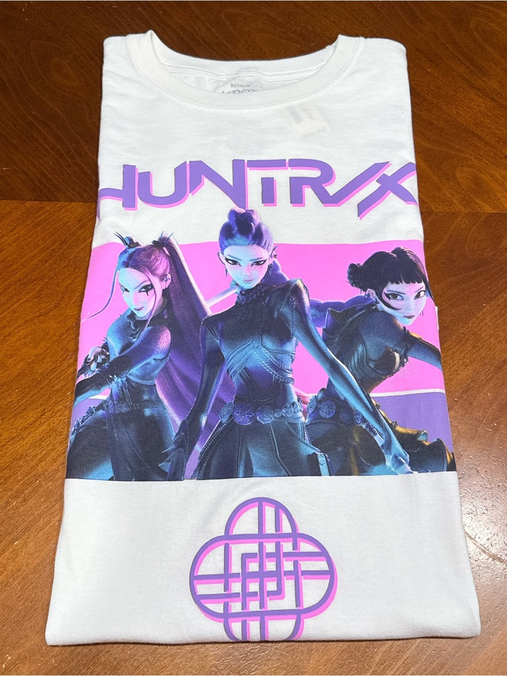 Netflix K-Pop Demon Hunters HUNTRAX White Tee - Size Large